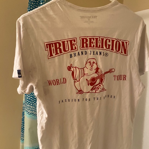 True Religion Other - Red & White True Religion Tee
